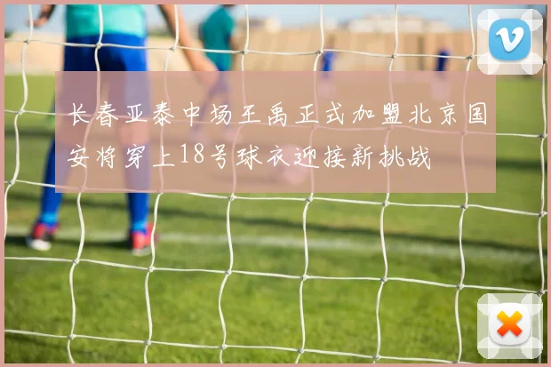 长春亚泰中场王禹正式加盟北京国安将穿上18号球衣迎接新挑战