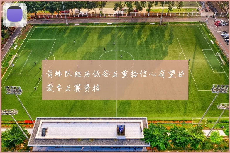 黄蜂队经历低谷后重拾信心有望逆袭季后赛资格