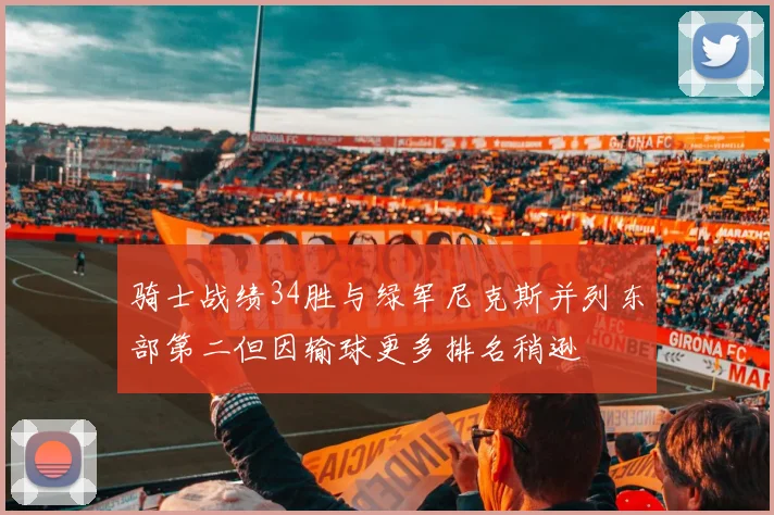 骑士战绩34胜与绿军尼克斯并列东部第二但因输球更多排名稍逊